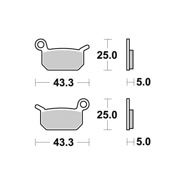 Sbs Jarrupalat Sintered Offroad 23-794SI - Image 2