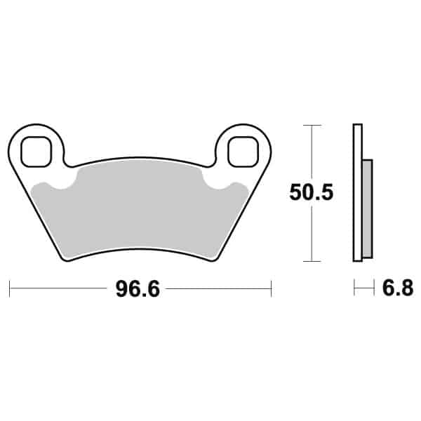 Sbs Jarrupalat Sintered Atv 23-800ATS - Image 2