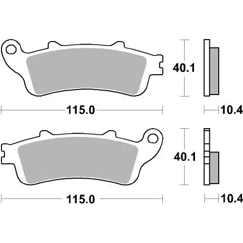 Sbs Jarrupalat Sintered Taakse 23-880LS - Image 2