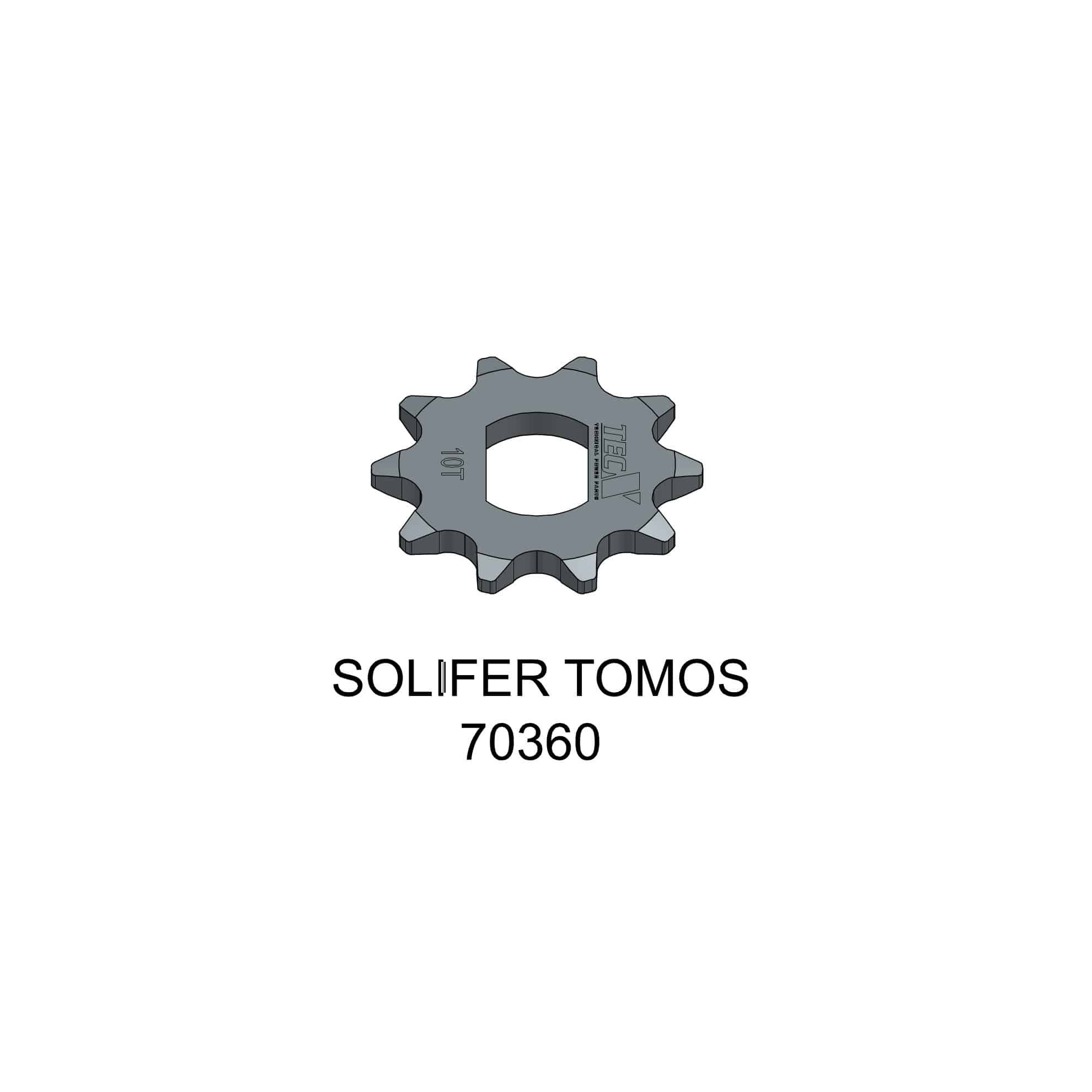 Tec-X Eturatas, 10 hammasta (415), Solifer SM / Tomos 27-70360