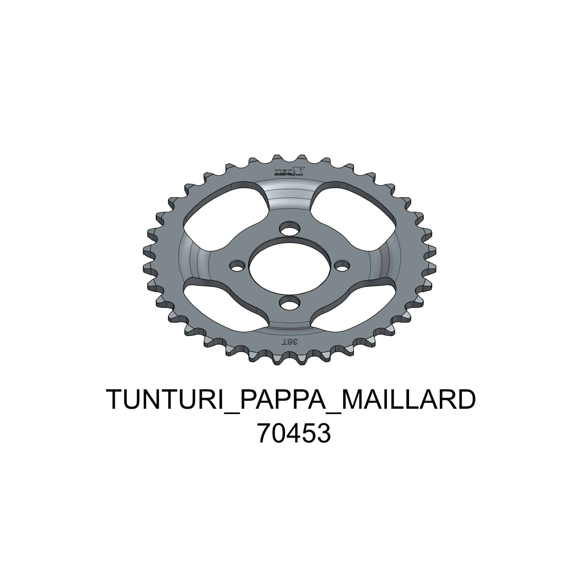 Tec-X Takaratas, 36 hammasta (415), Tunturi Pappa - Maillard 27-70453