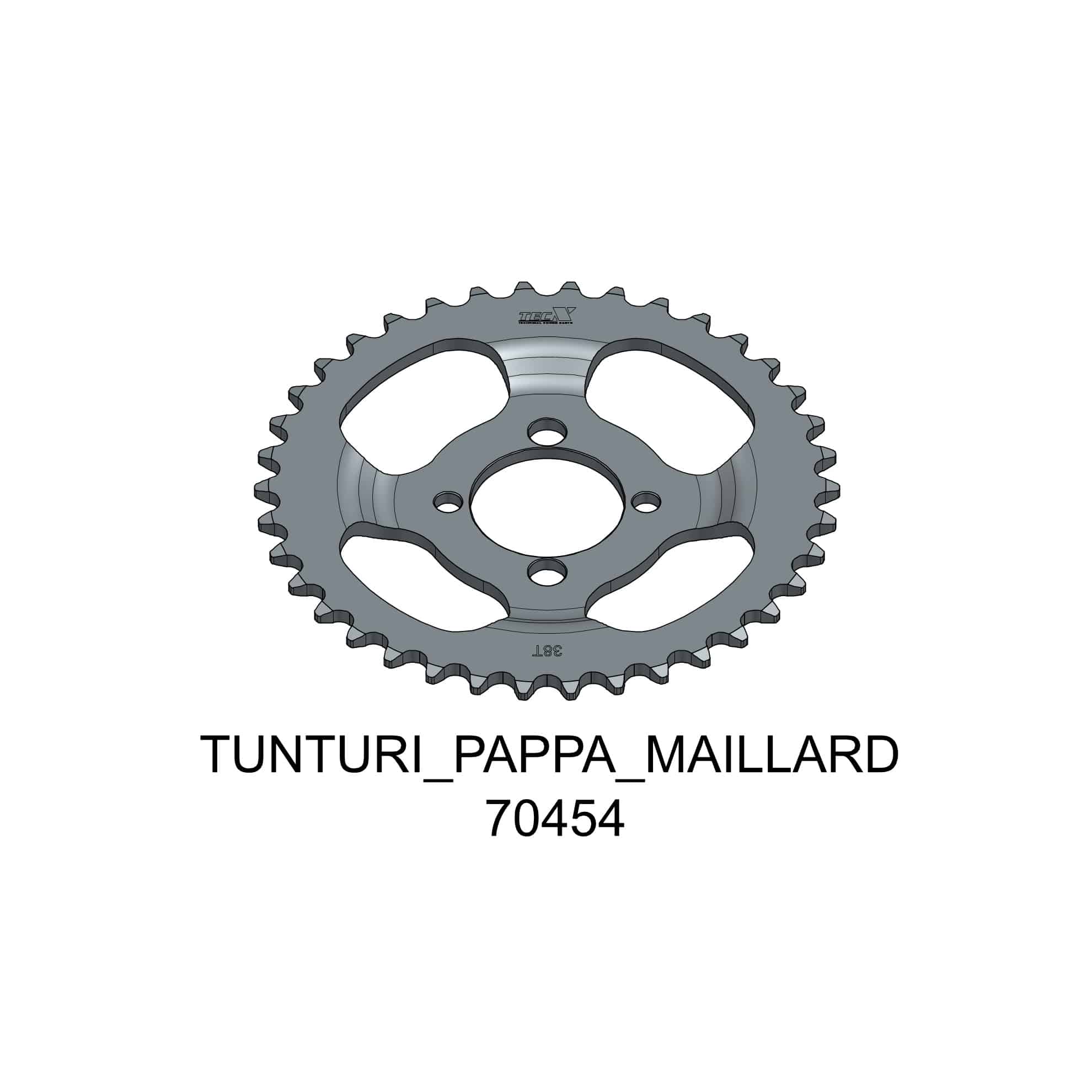 Tec-X Takaratas, 38 hammasta (415), Tunturi Pappa - Maillard 27-70454