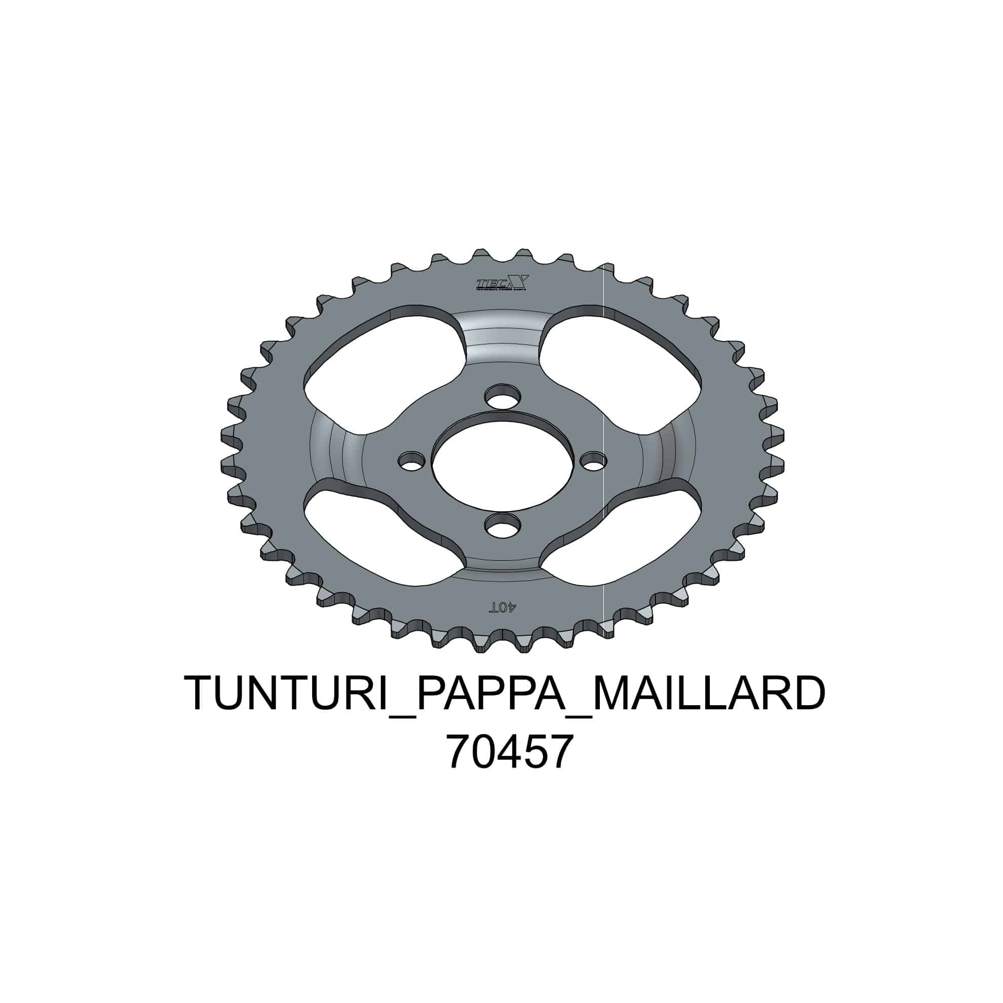 Tec-X Takaratas, 40 hammasta (415), Tunturi Pappa - Maillard 27-70457