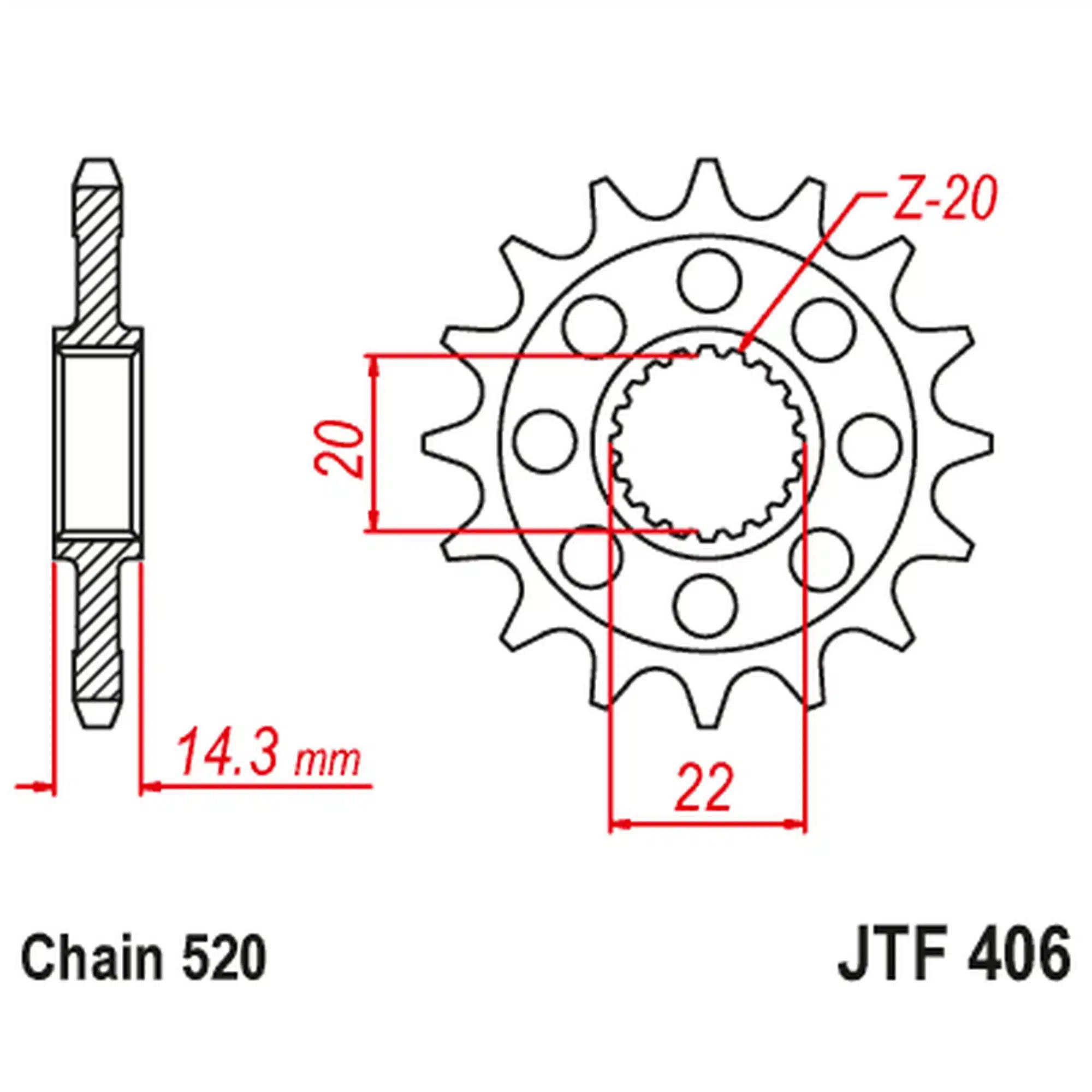 JT Eturatas JTF406.16RB 274-F406-16RB - Image 2