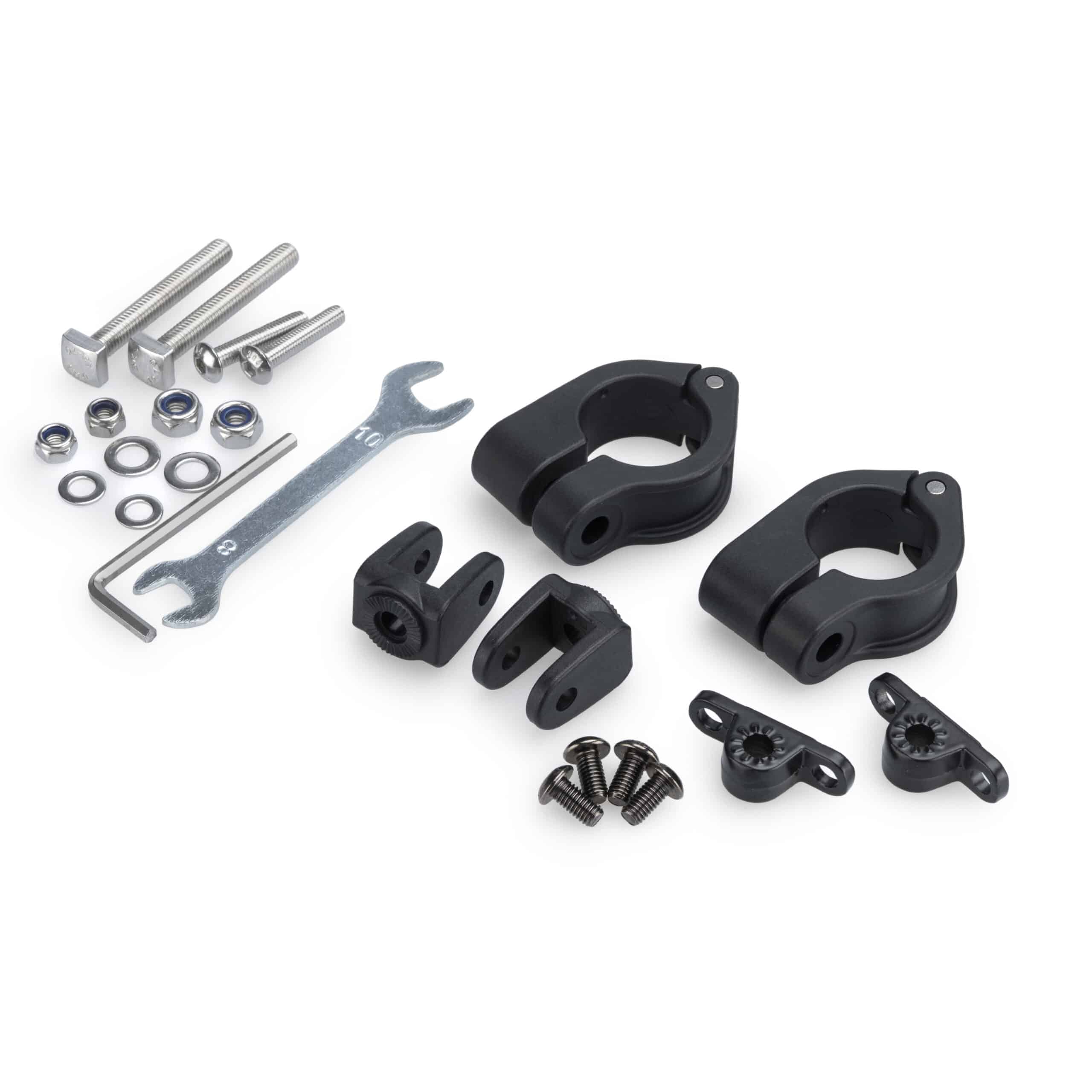 Puig Clamp Set Beam 3.0. 25,5Mm C/Black 33-21788N