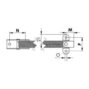 Luukkujousi SS220mm A M38-421-65