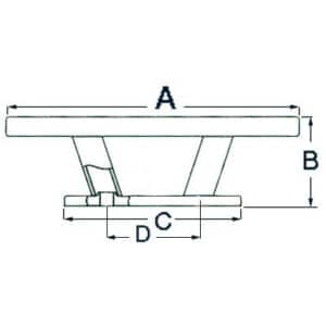 Osculati Nordik pollari RST 150mm M40-137-01