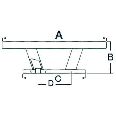 Osculati Nordik pollari RST 150mm M40-137-01