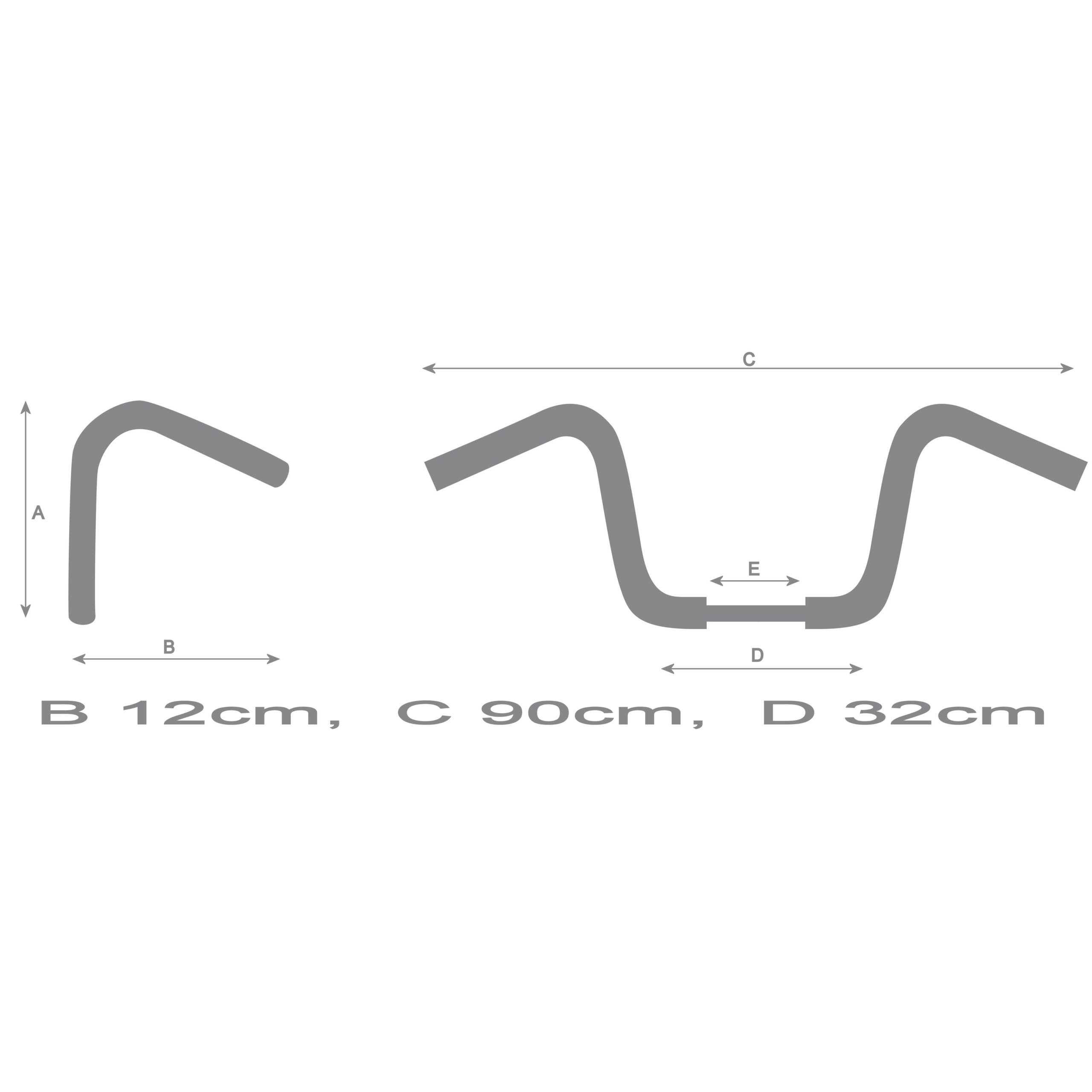 Highway Hawk handlebar 7/8drag wide 561-55-213 - Image 2