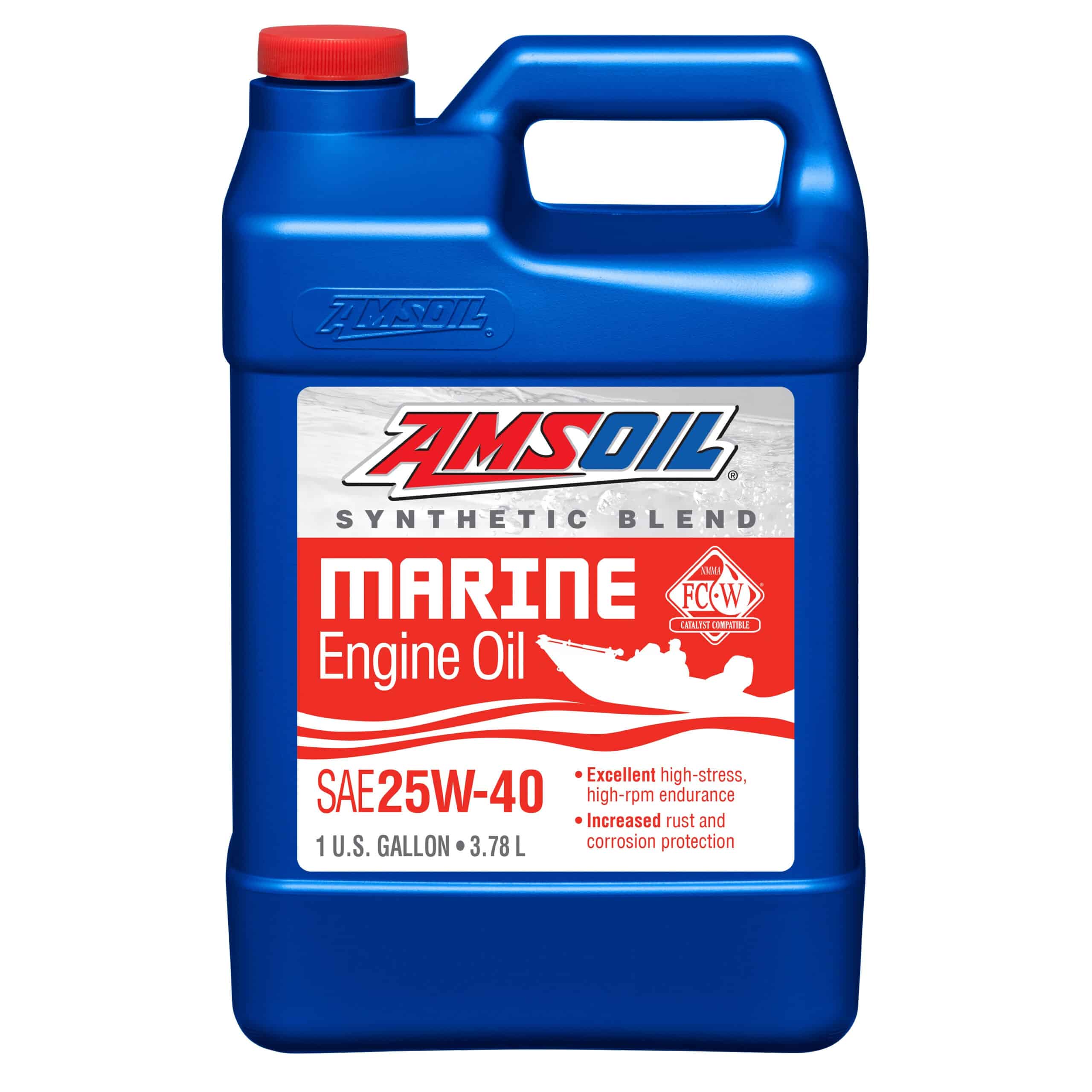 Amsoil 25W-40 Synthetic-Blend Marine Engine Oil 3,78L 55-652-004