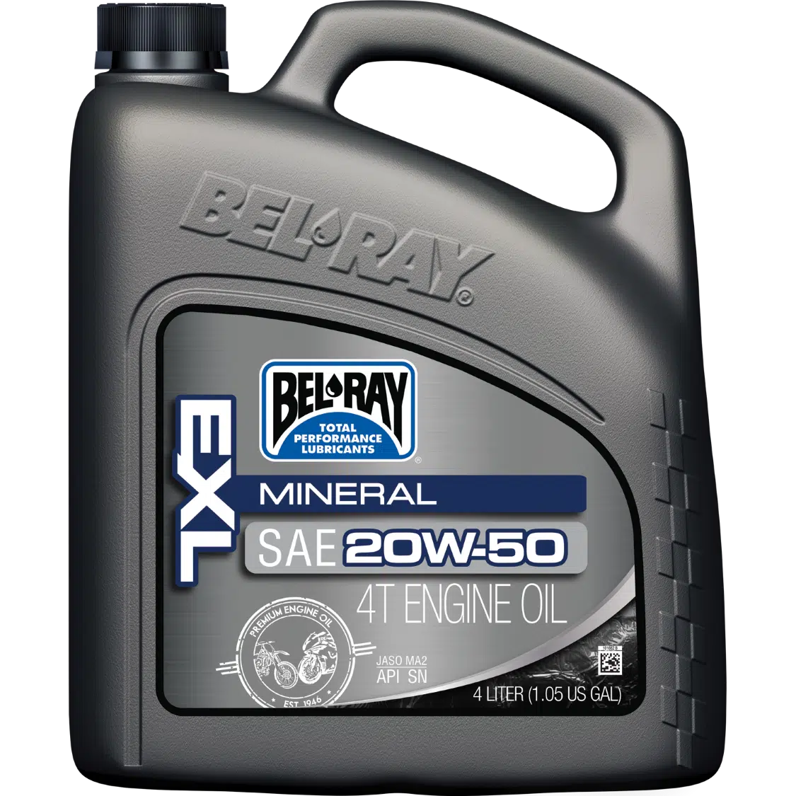 Bel-Ray EXL 20W-50 Mineral 4T Engine Oil 4L 55-808-004