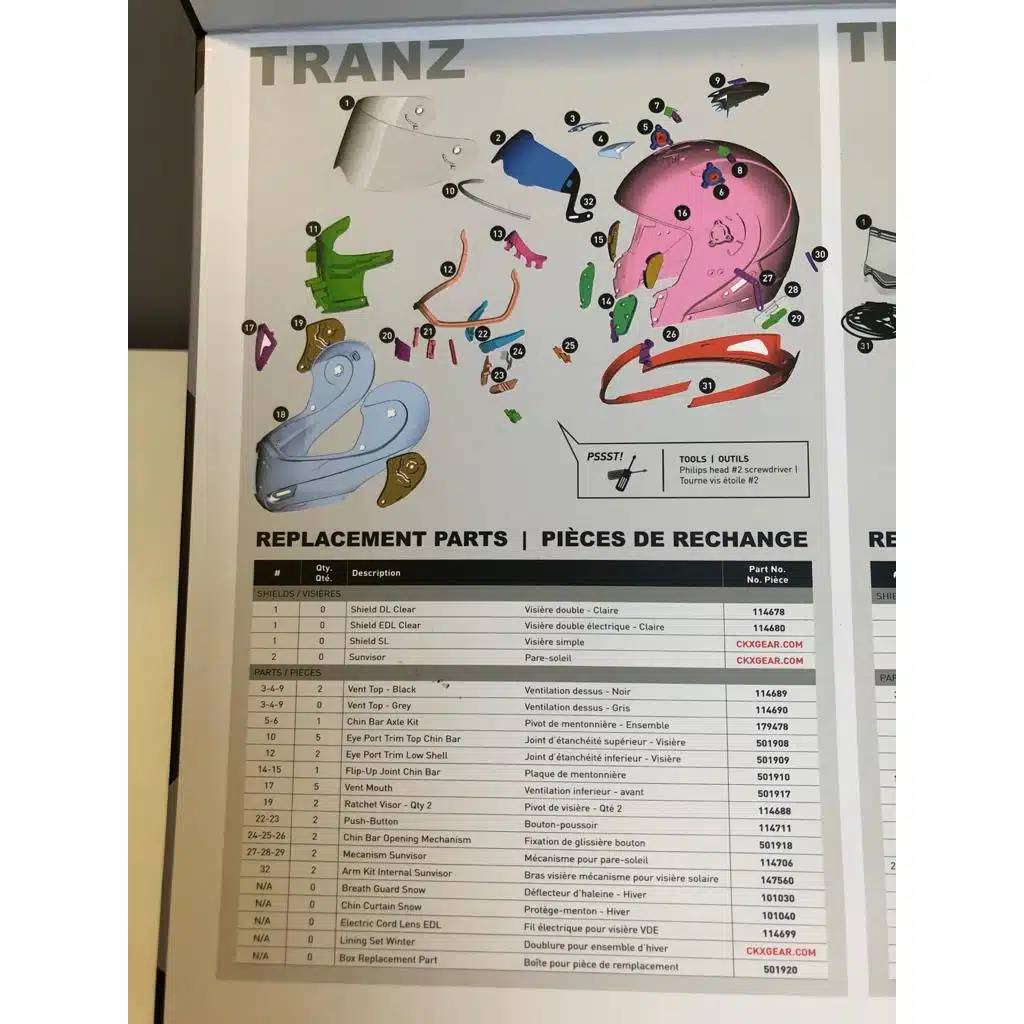 CKX Varaosasarja Tranz 1.5 - Image 2