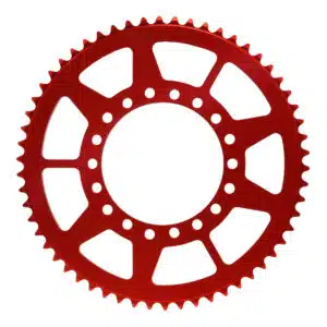 Forte Takaratas, 58 hammasta (420) Ø100mm, Punainen Alu., Fantic 50cc 07-19 27-73870