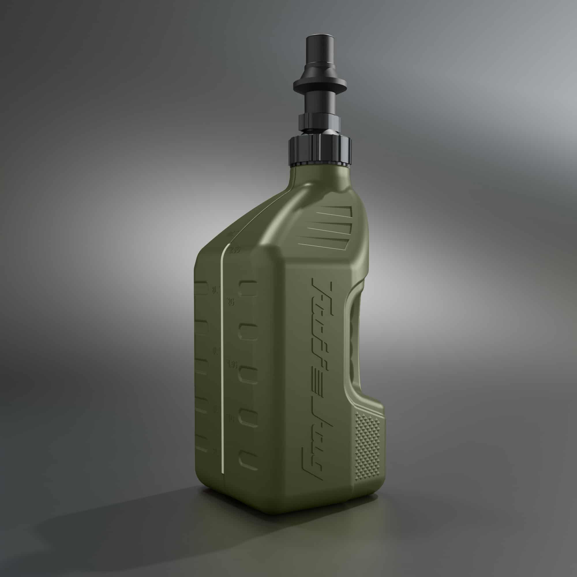 Tuff Jug Kanisteri 10L metsänvihreä, Ripper korkki musta (GEN 3) - Image 2