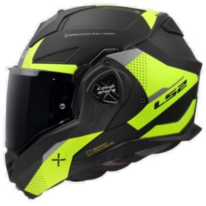 LS2 avattava kypärä Advant X Oblivion, mattamusta / hi-vis