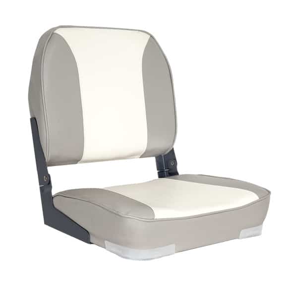 OS DELUXE FOLD DOWN SEAT UPHOLSTERED GREY/WHITE - Image 2