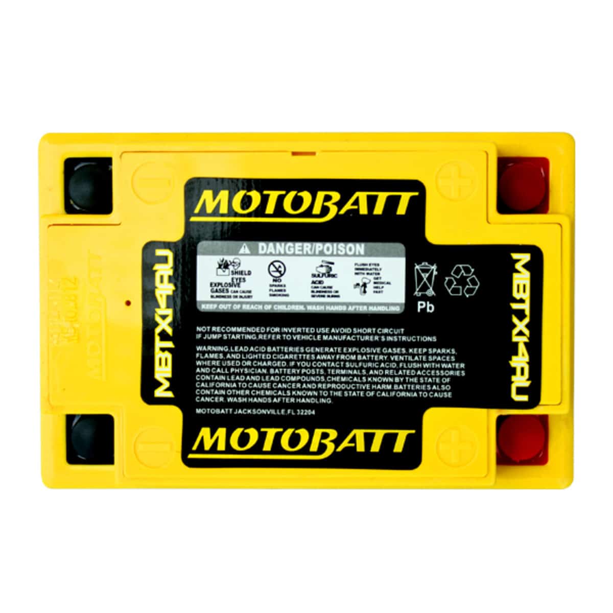 Motobatt akku, MBTX14AU - Image 2