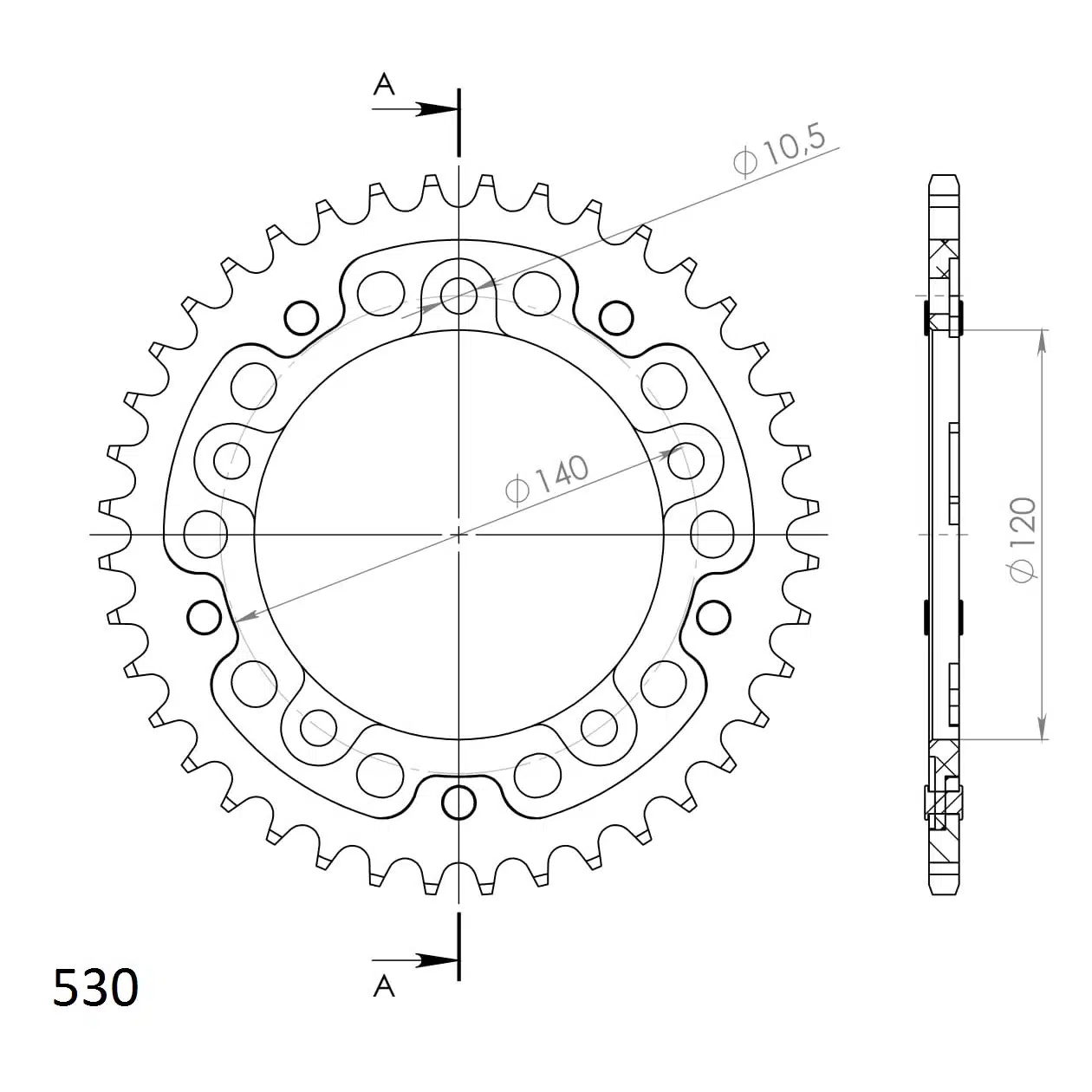 Supersprox Stealth Takaratas Kulta 272-1800-RST-40-9 - Image 2