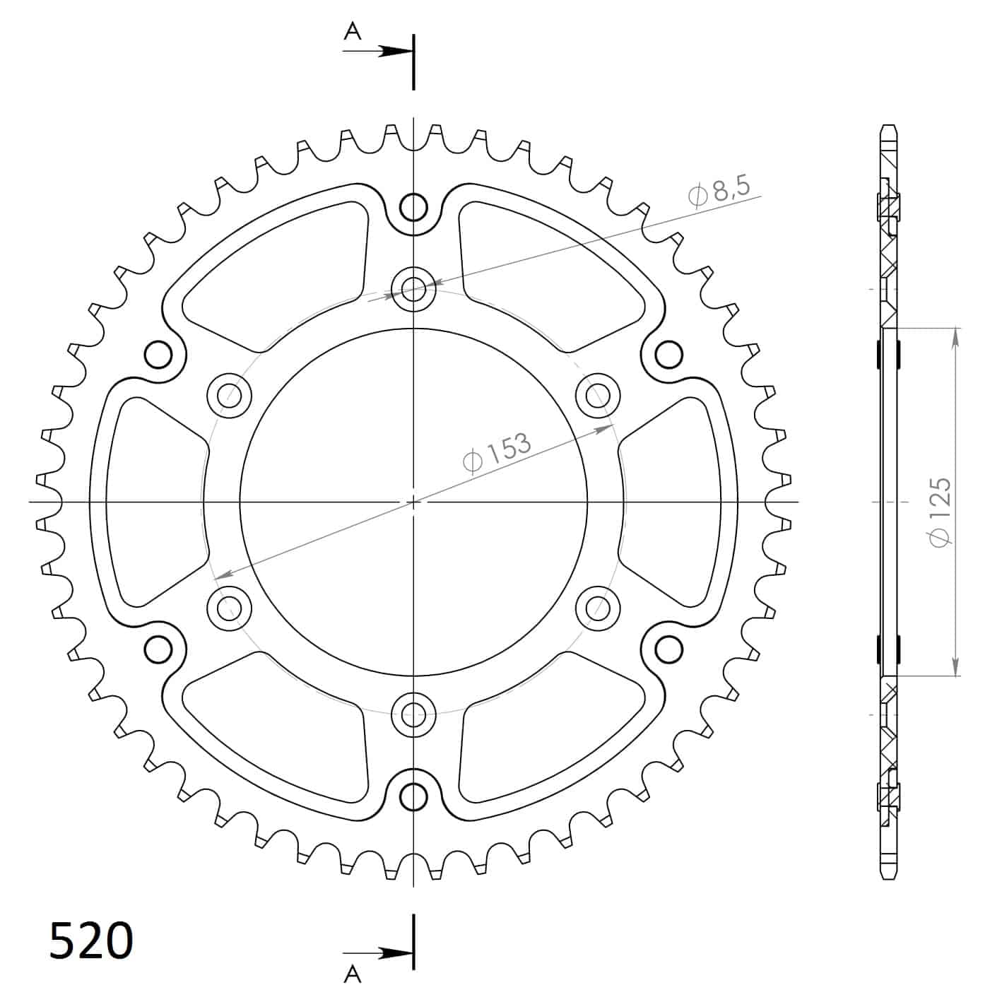Supersprox Stealth Takaratas HO CR/CRF 87- Kulta 49 272-210-RST-49-9 - Image 2