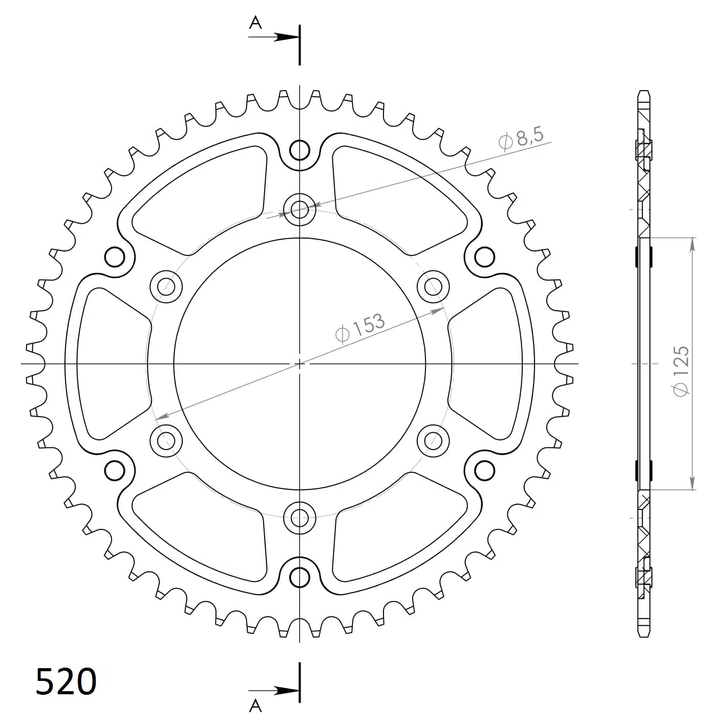 Supersprox Stealth Takaratas HO CR/CRF 87- Kulta 49 272-210-RST-49-9 - Image 2