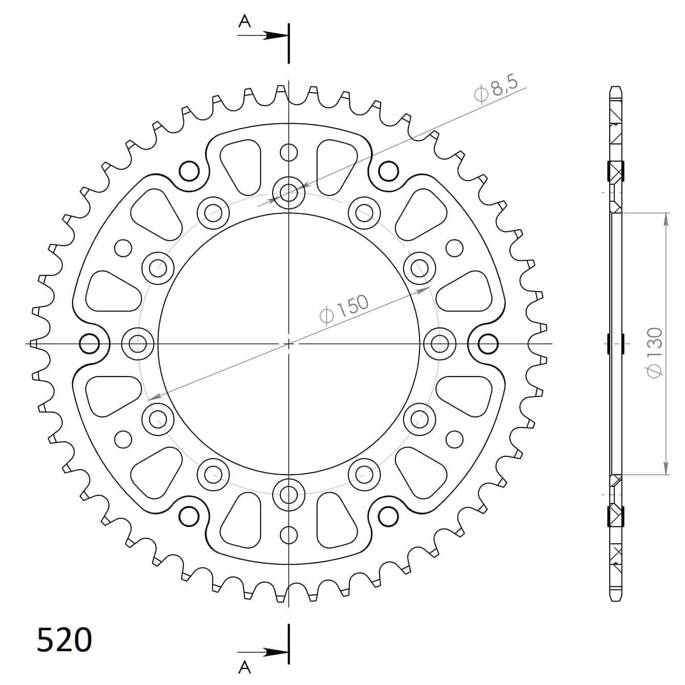 Supersprox Stealth TakaratasYA YZ/WRF/YZF 99- Kulta 48 272-245-2-RST-48-9 - Image 2