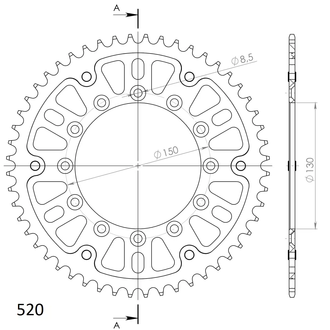 Supersprox Stealth Takaratas Sininen 272-245-2-RST-52-4 - Image 2
