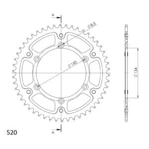 Supersprox Stealth Takaratas Vihreä 272-460-RST-50-3