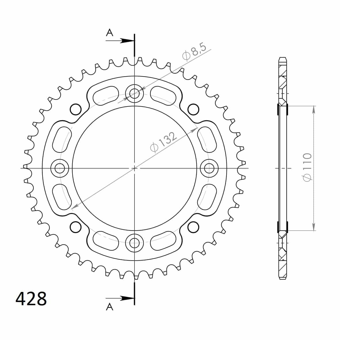 Supersprox Stealth Takaratas KTM SX85 Kulta 46 272-898-RST-46-9 - Image 2