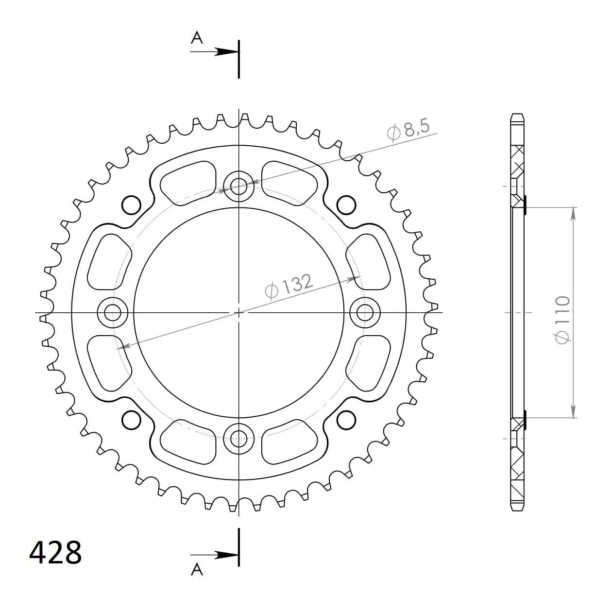 Supersprox Stealth Takaratas KTM SX85 Kulta 50 272-898-RST-50-9 - Image 2