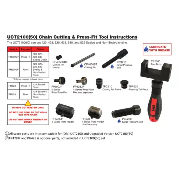 RK Chain Tool Set (50) 282-UCT2100-50 - Image 2