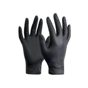 Hyper Nitrile Gloves Musta M (50-pack) 9-1-12067-2