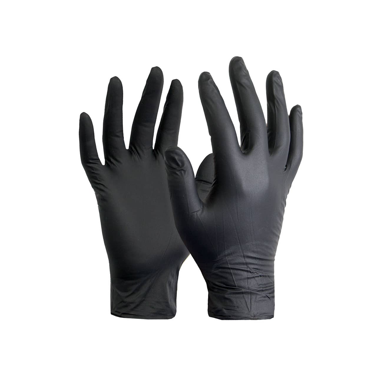 Hyper Nitrile Gloves Musta XL (50-pack) 9-1-12067-4