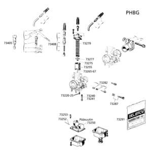 Dellorto Kohon akseli, Dellorto PHBG 302-73252