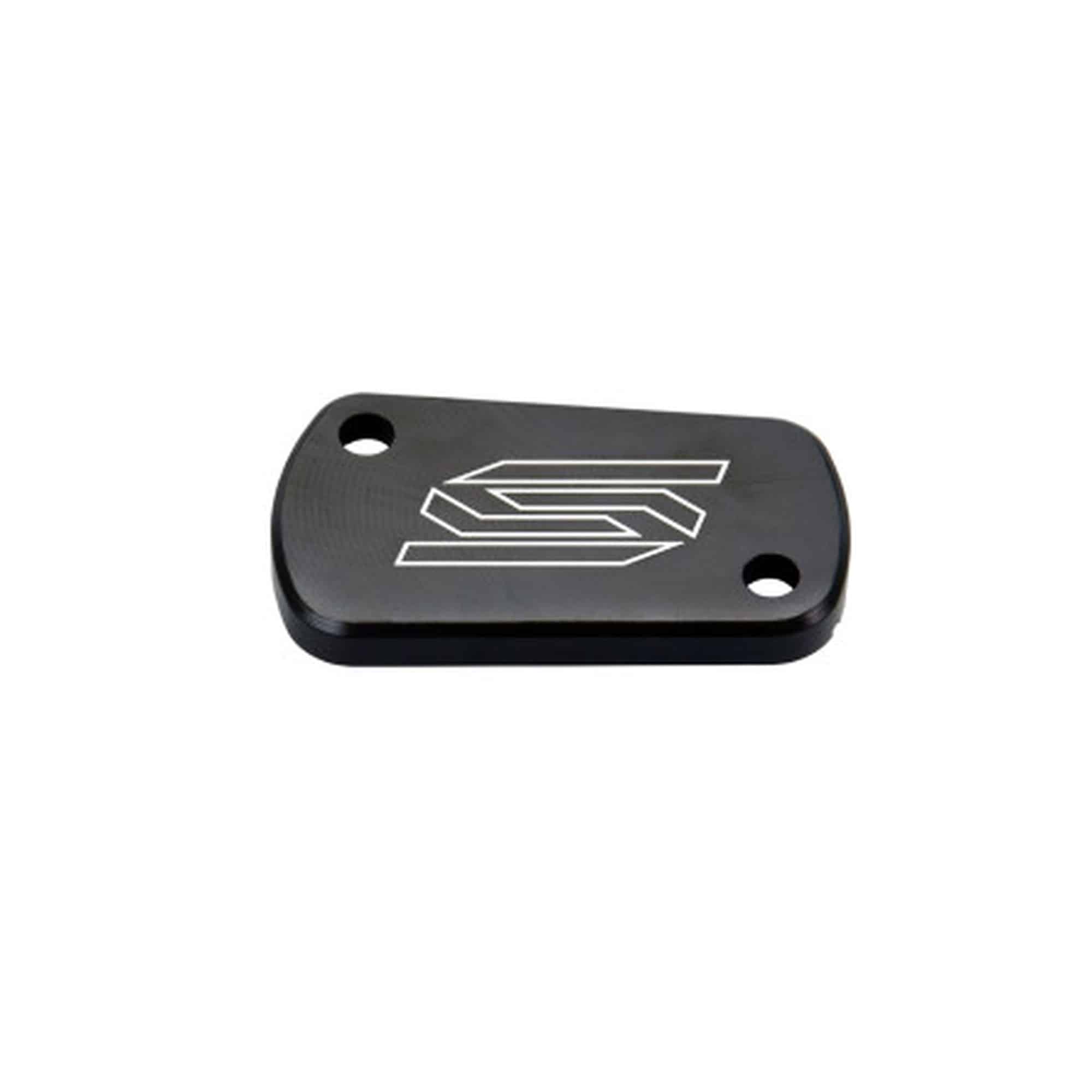 Scar Rear Brake Reservoir Cover - Kawasaki/Suzuki Black 430-3901BK - Image 2