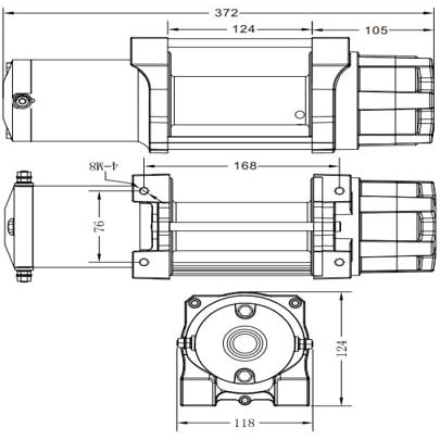 BRONCO GEN II WINCH 6000 Wire - Image 2