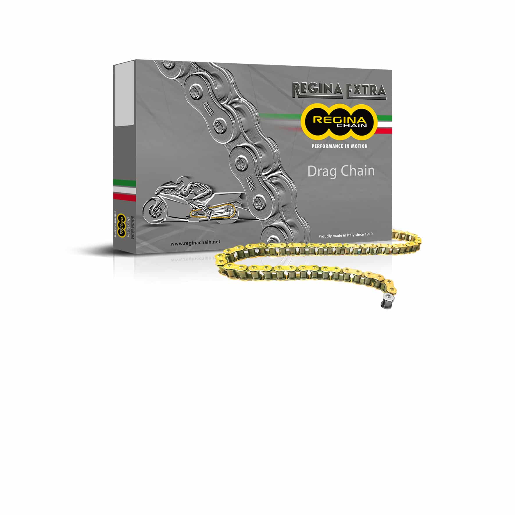 Regina 530 DR (DragRace) ketju + niittilukko 281-53022-160