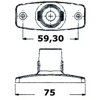 Ankkurivalo LED Evoled valkoinen - 360° M11-039-16 - Image 2