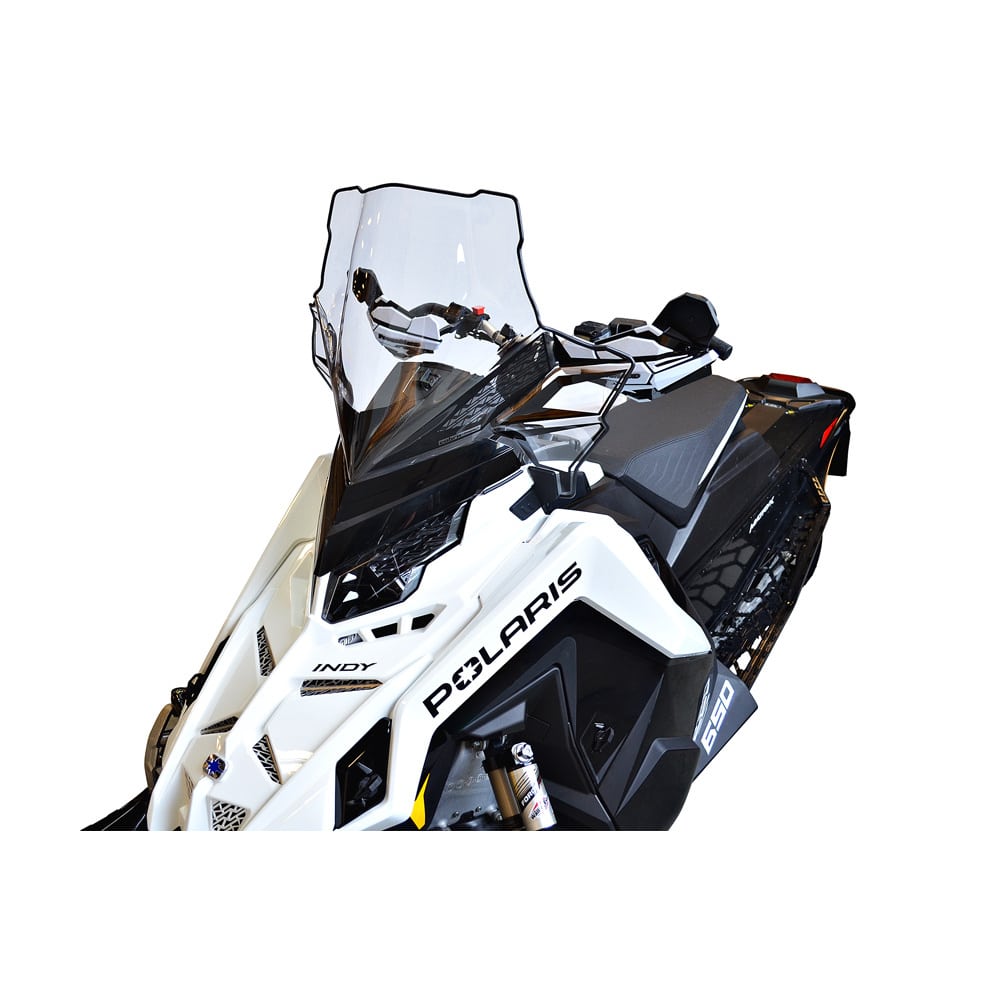 Powermadd Tuulilasi Polaris Matryx, Korkea 20" Kirkas/Mustalla grafiikalla - Image 2