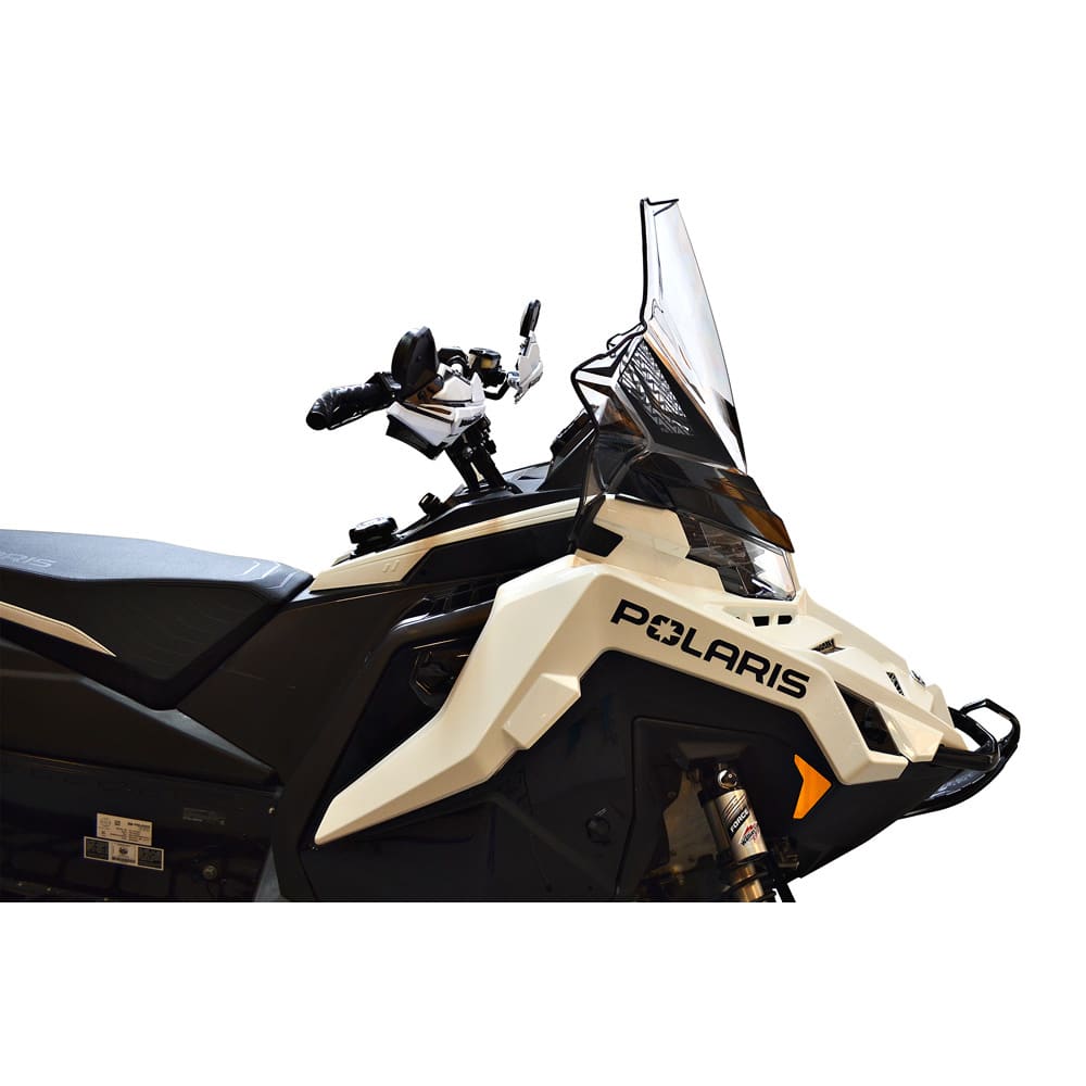 Powermadd Tuulilasi Polaris Matryx, Korkea 20" Kirkas/Mustalla grafiikalla - Image 3