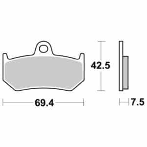 Sbs Jarrupalat Sintered Taakse