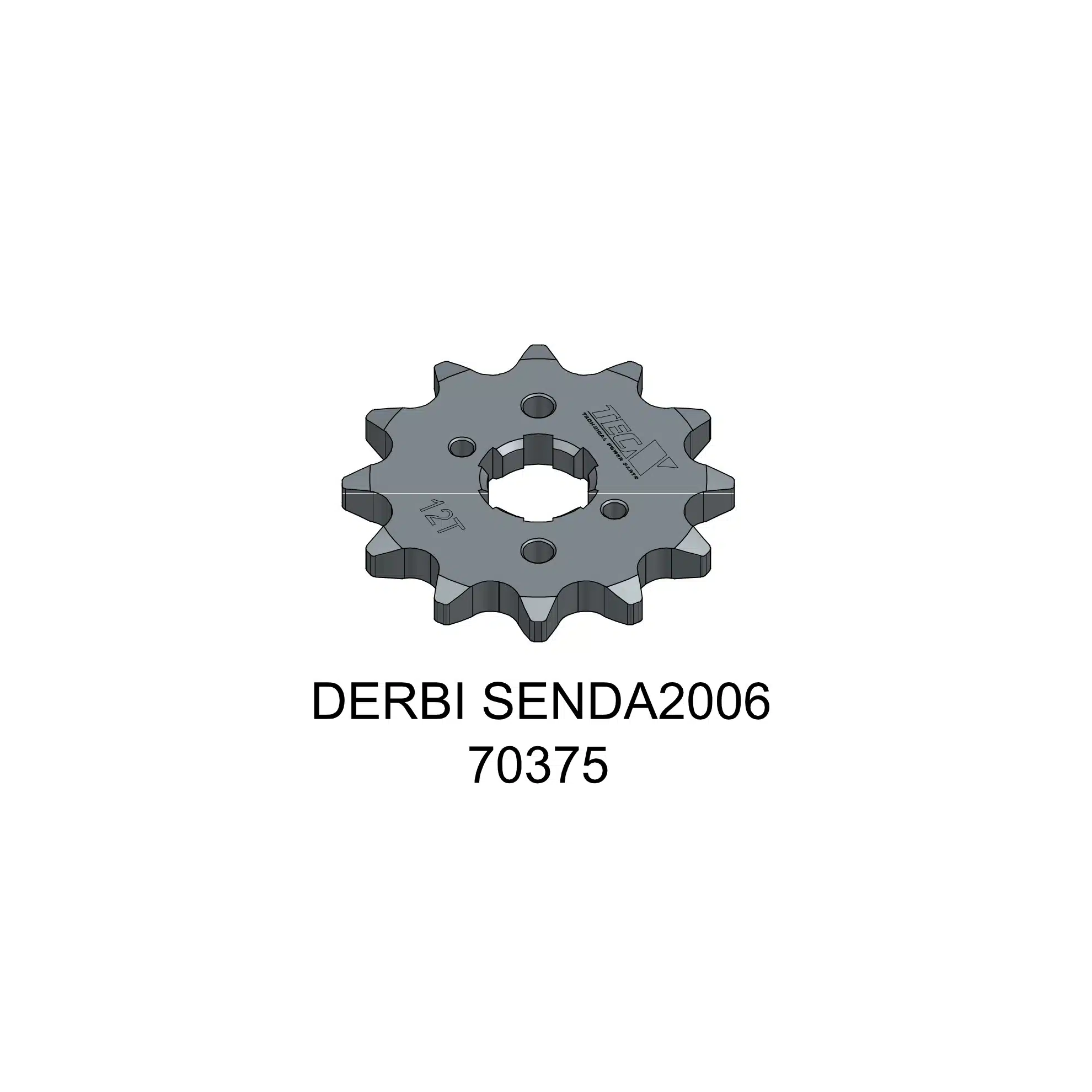 Tec-X Eturatas, 12 hammasta (420), Derbi Senda 00- / Aprilia 06- / Gilera 03-