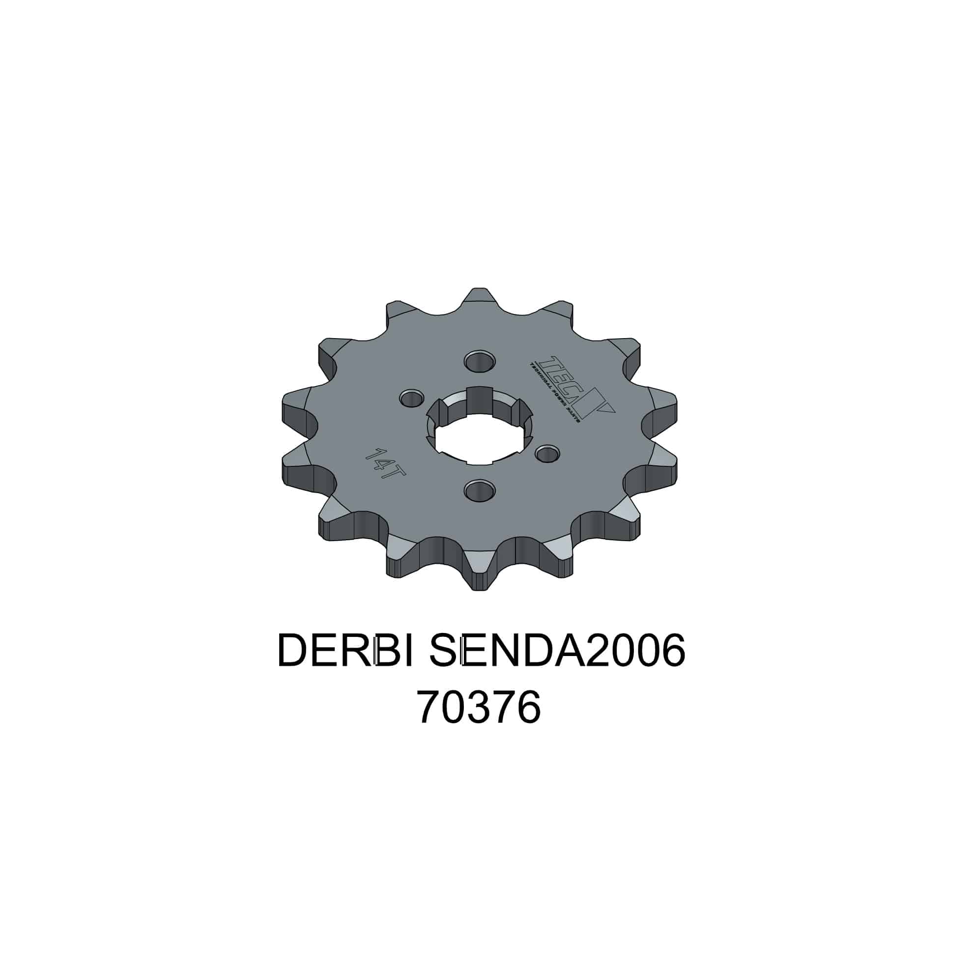 Tec-X Eturatas, 14 hammasta (420), Derbi Senda 00- / Aprilia 06- / Gilera 03-