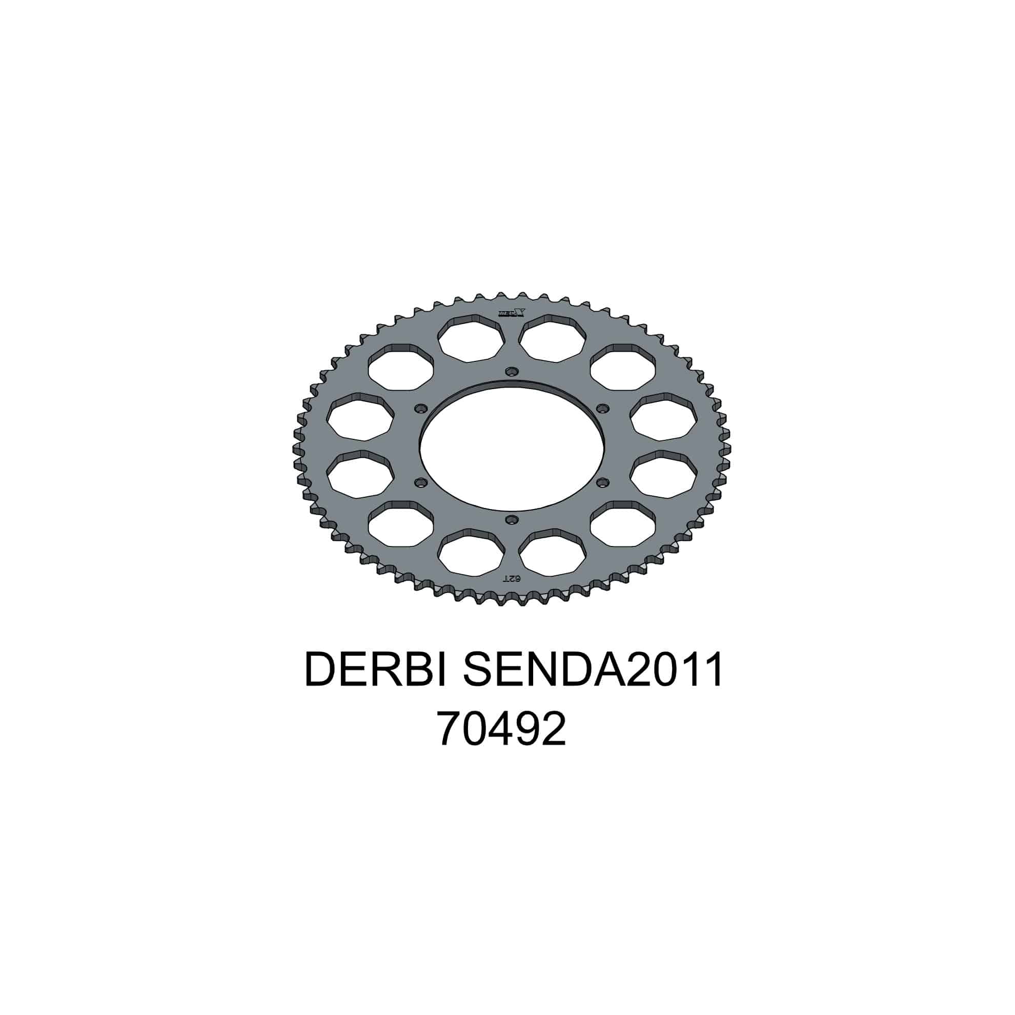 Tec-X Takaratas, 62 hammasta (420), Ø108mm, Aprilia 14-, Derbi 10-, Gilera 10-