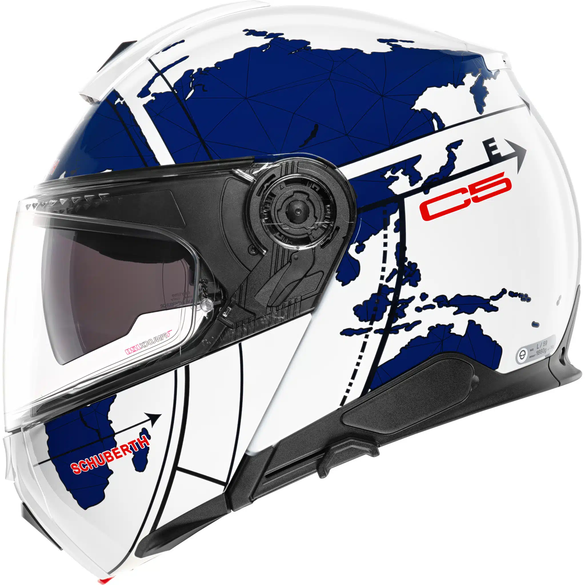 Schuberth moottoripyöräkypärä C5 Globe, sininen - Image 2