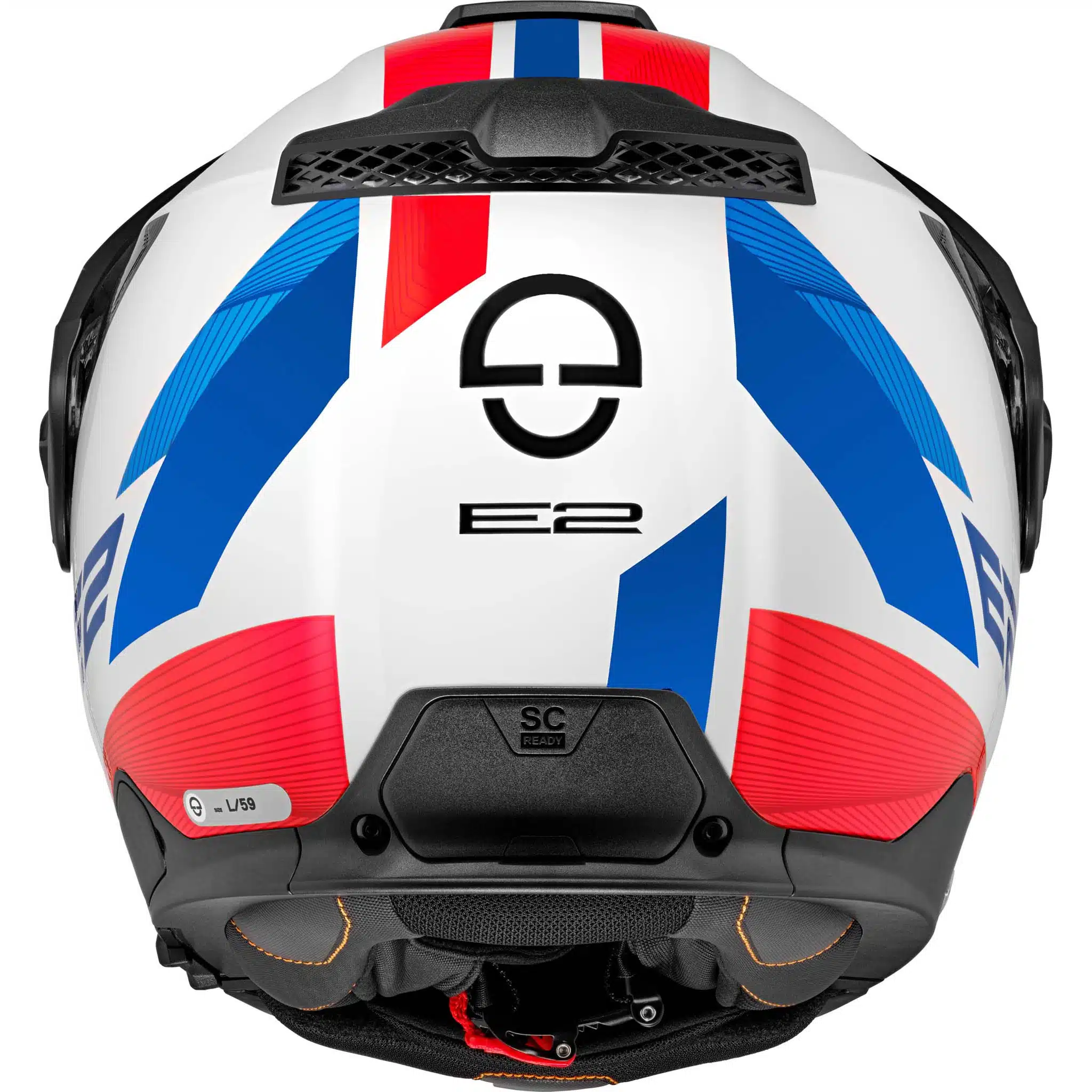 Schuberth E2 moottoripyöräkypärä Defender, valkoinen / sininen - Image 3