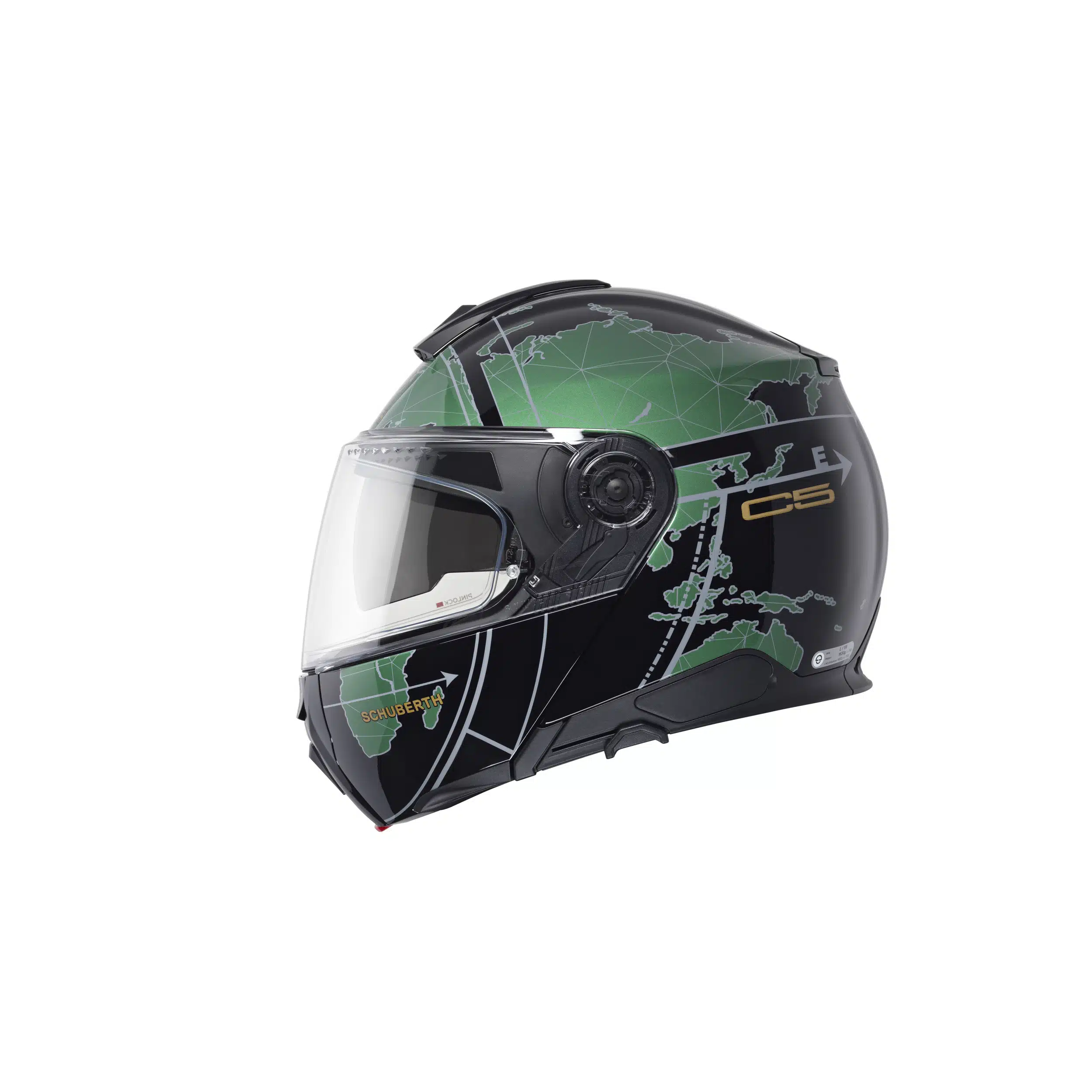 Schuberth moottoripyöräkypärä C5 Globe, vihreä - Image 4