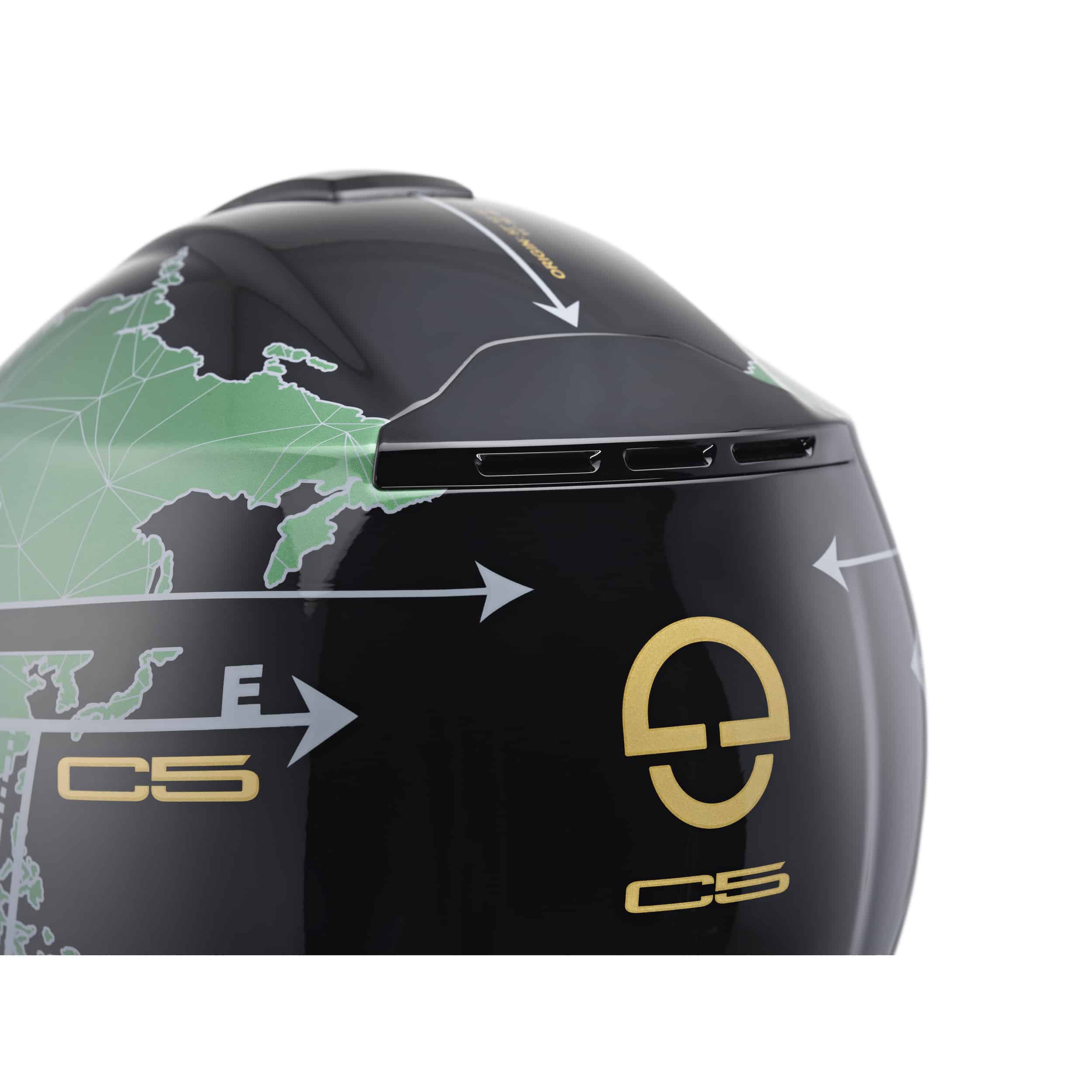 Schuberth moottoripyöräkypärä C5 Globe, vihreä - Image 7