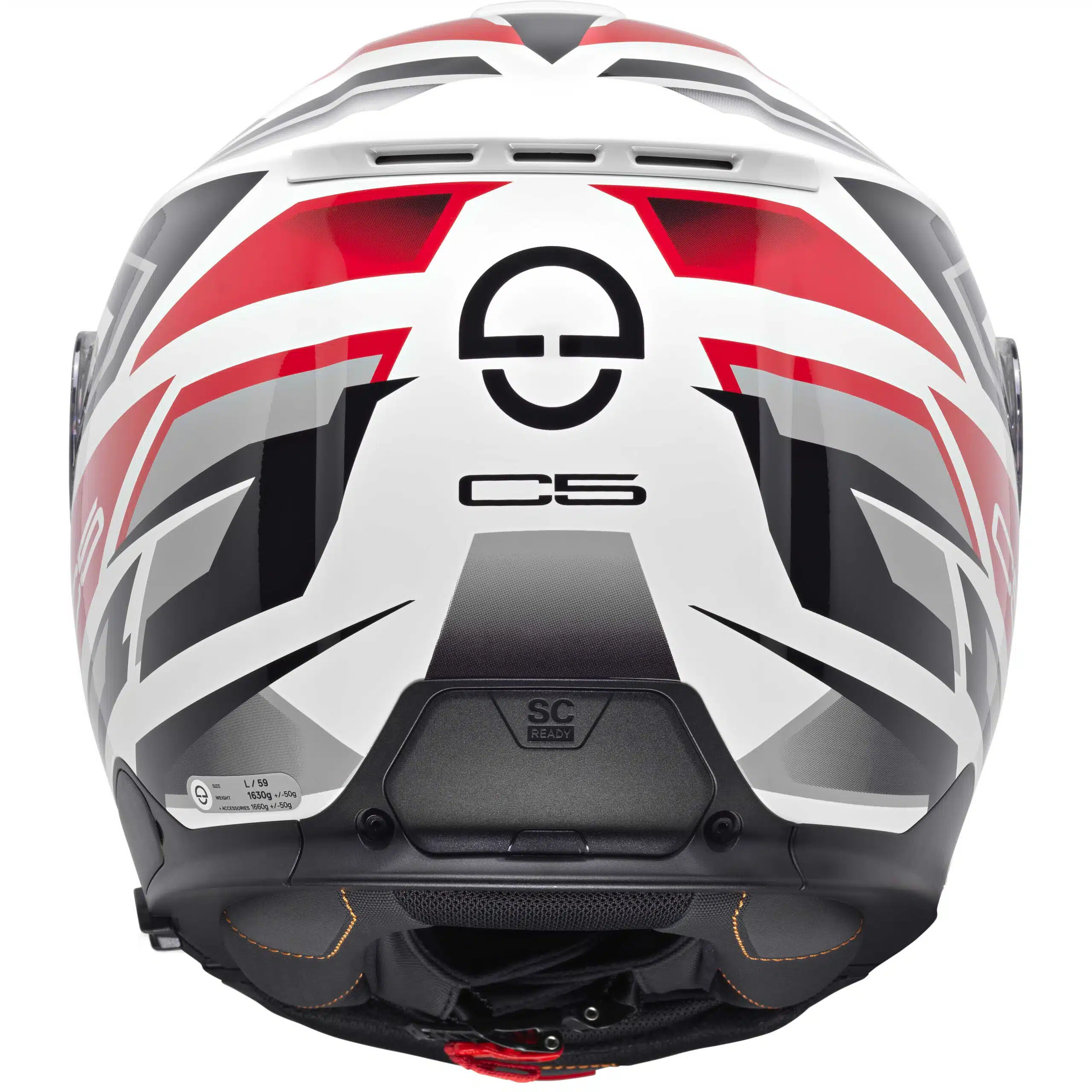 Schuberth C5 Zenith avattava moottoripyöräkypärä, punainen - Image 5