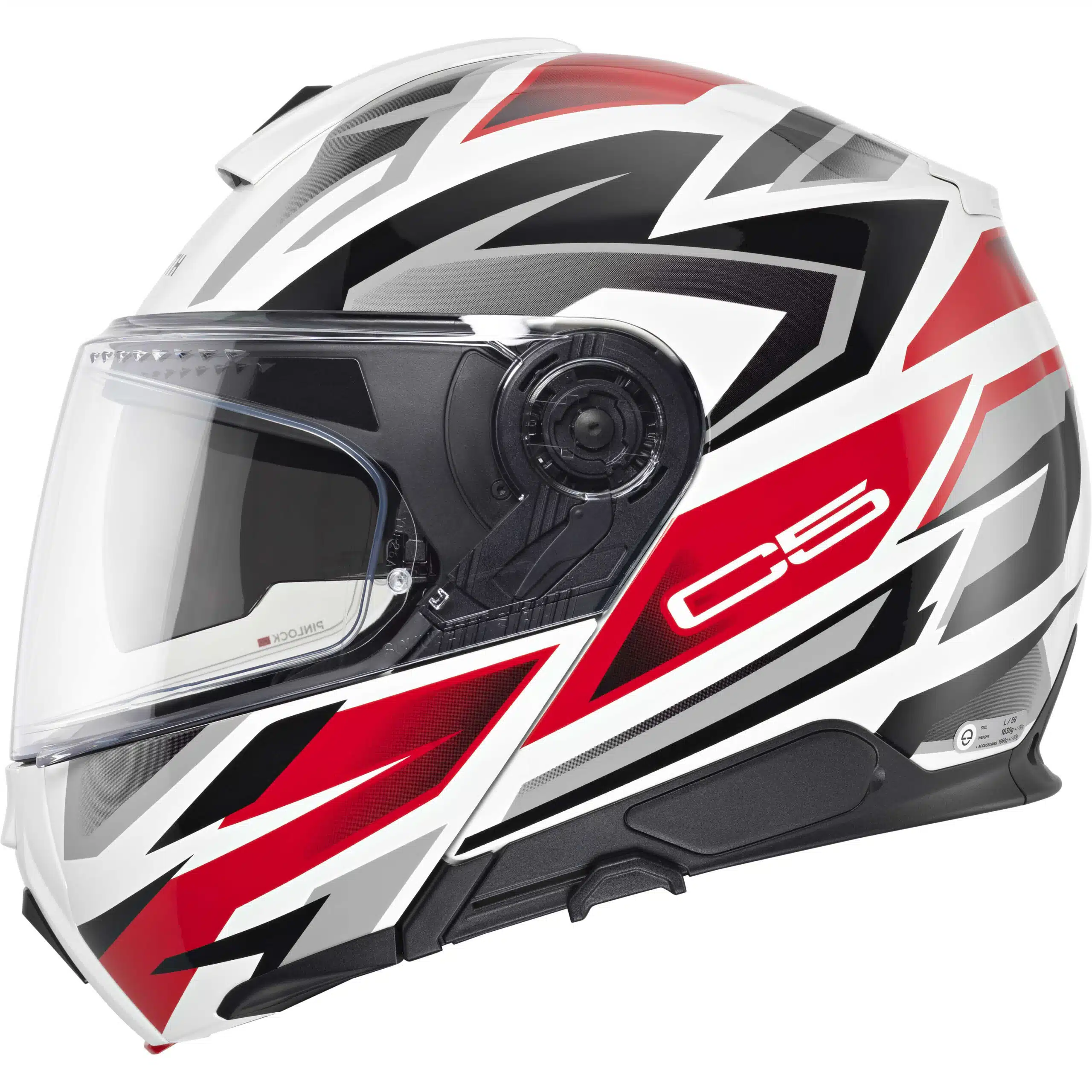 Schuberth C5 Zenith avattava moottoripyöräkypärä, punainen - Image 6