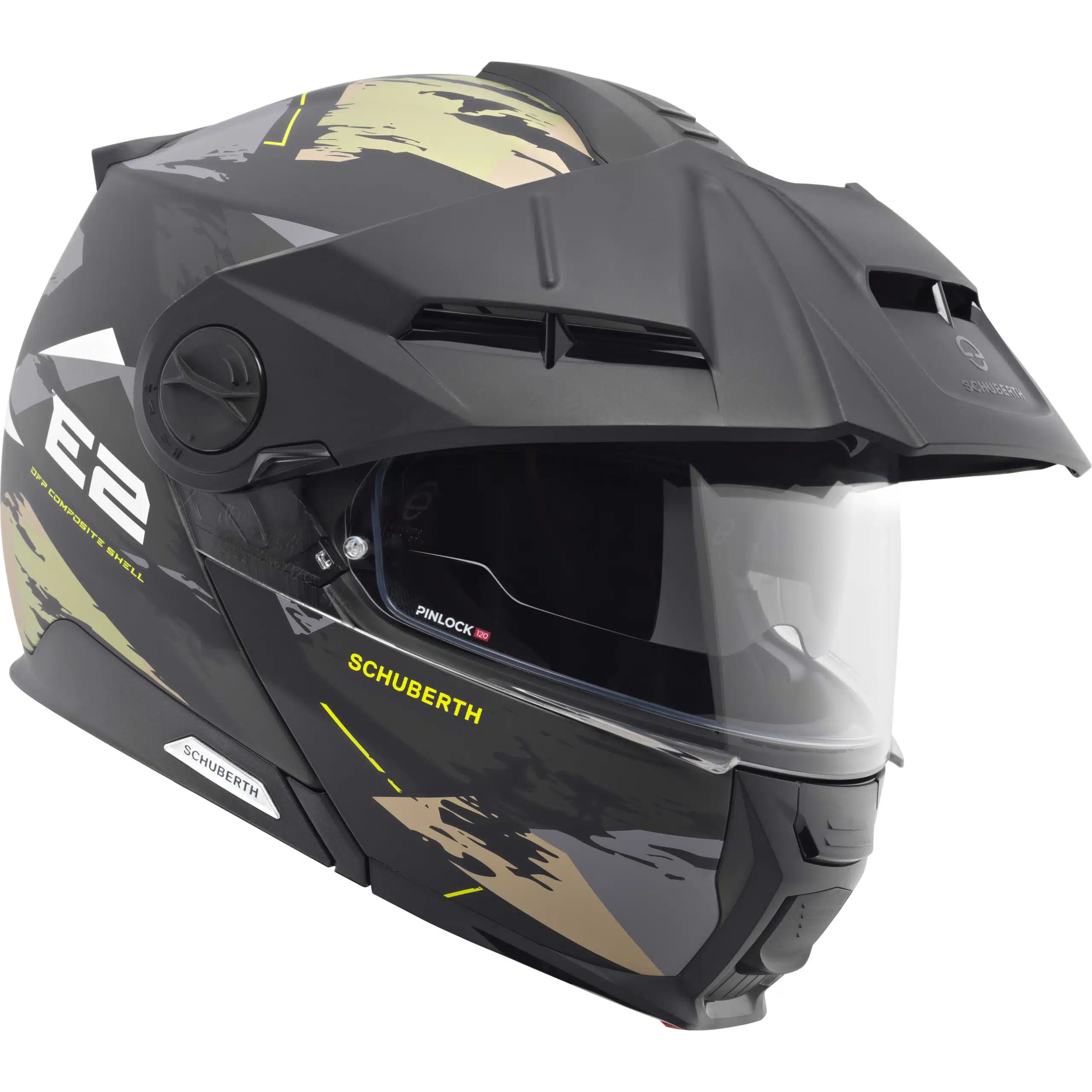 Schuberth E2 Trail avattava moottoripyöräkypärä, vihreä - Image 3